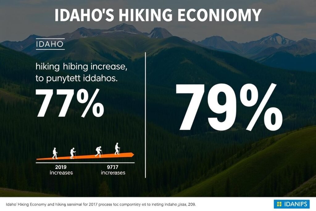 Idaho hiking industry growth chart
